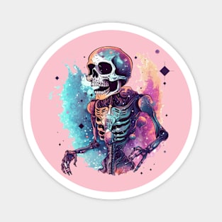 fantasy galaxy skeleton Magnet